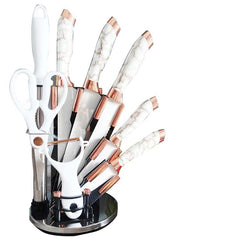 9in1 Marble Pattern Knife Set